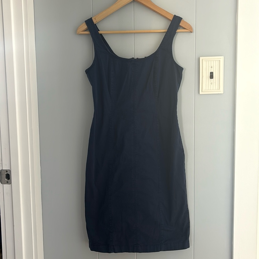 J. Crew mini re-imagined navy blue dress